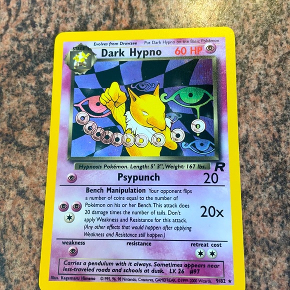 Pokemon | Toys | Dark Hypno Hologram Card | Poshmark Pokemon | Toys | Dark Hypno Hologram Card | Poshmark